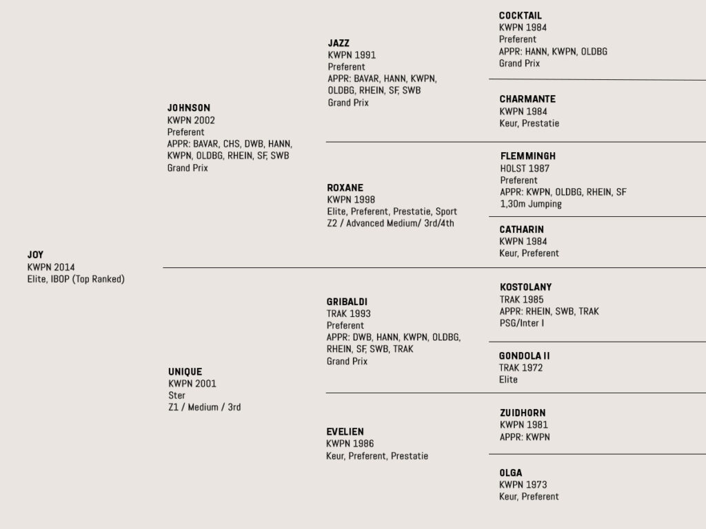 joy pedigree